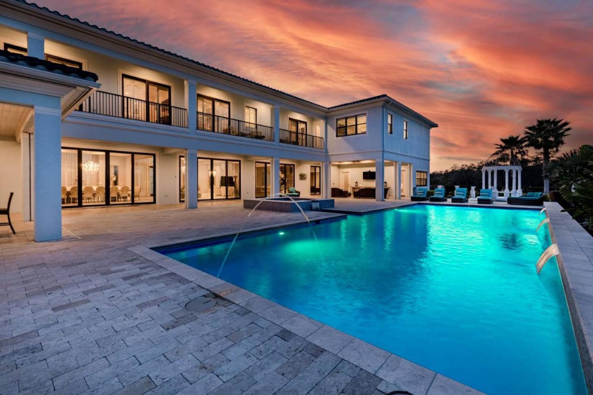 Beautiful 5 Star Mansion With Private Pool On The Prestigious Reunion Resort Orlando Mansion 6280 Kissimmee Exterior photo